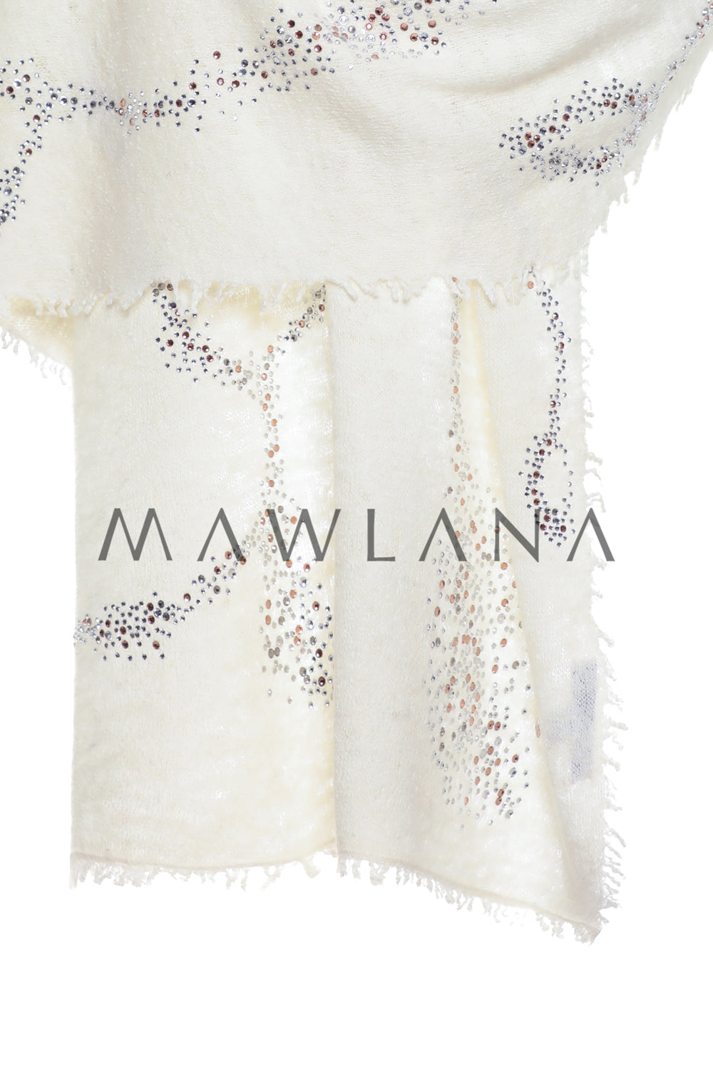 100% BABY CASHMERE WITH CRYSTAL SCARF – Mawlana